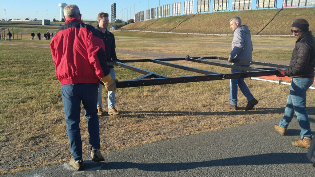RK&K team members from our Charlotte office help set up The Wall That Heals at Charlotte Motor Speedway in Concord, North Carolina.