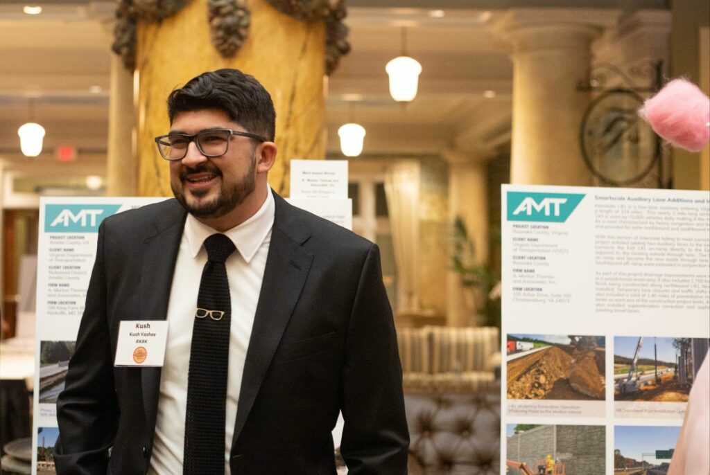 Senior Engineer Kush Vashee earned the first-ever Next Generation recognition at ACEC Virginia’s Engineering Excellence Awards.