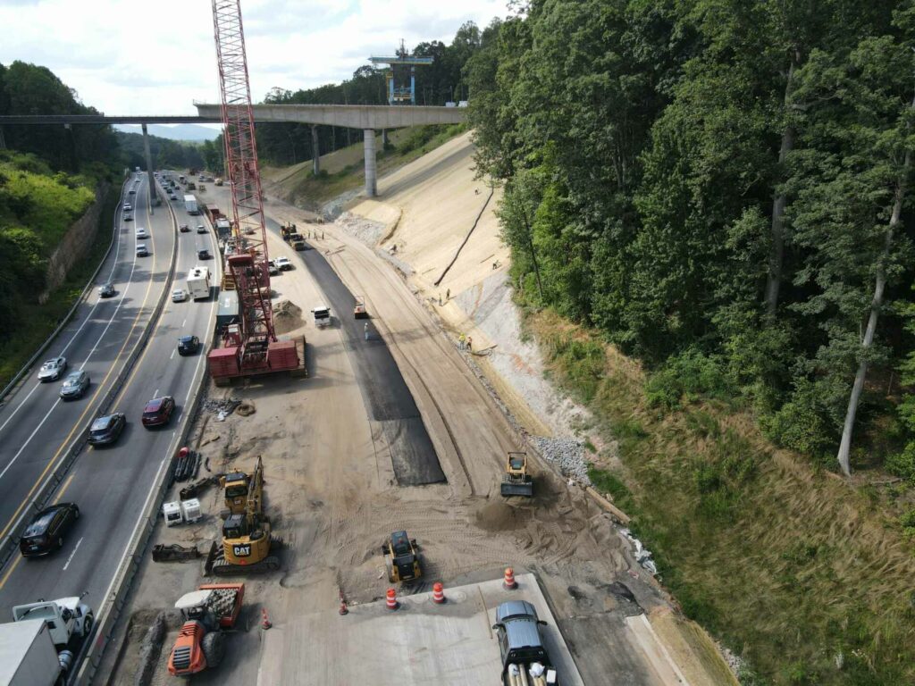 Construction along I-26