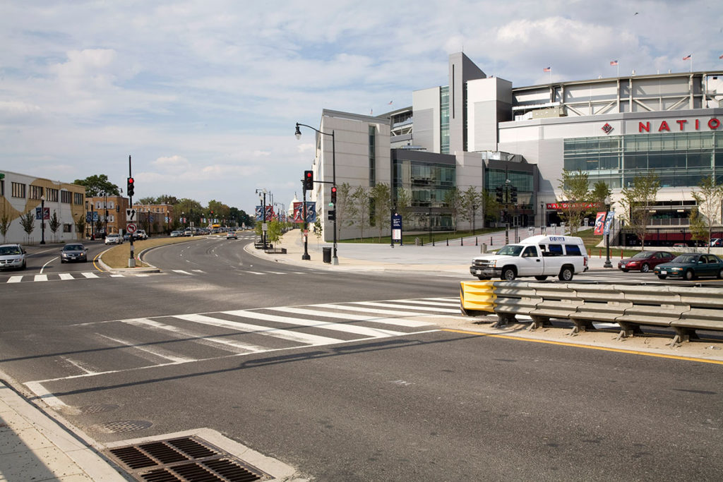 The intersection of S Capitol St SE and Potomac Ave SW in Washington, DC.