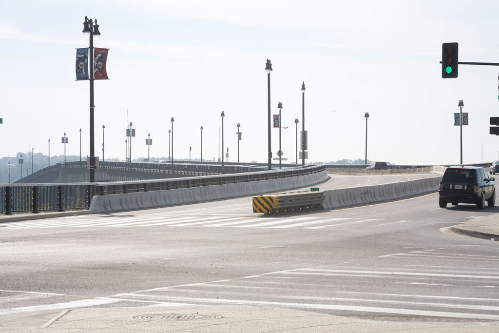 The Frederick Douglass Memorial Bridge.