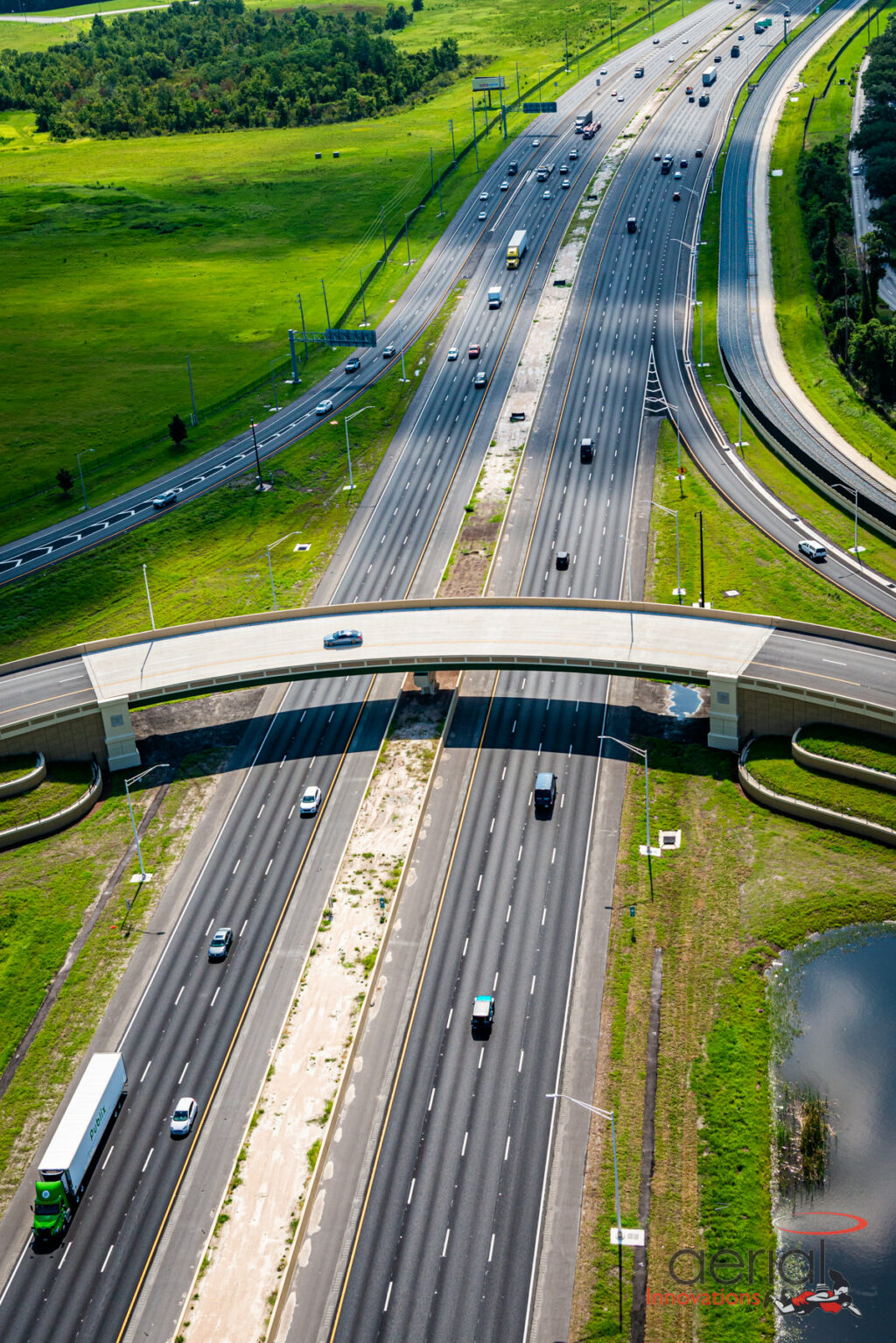 overhead view of SR528 & SR436 Intersection