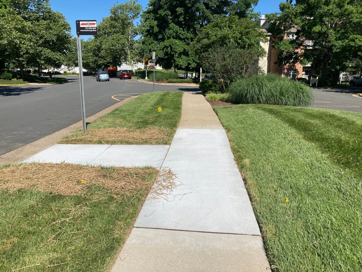 An ADA compliant bus stop.